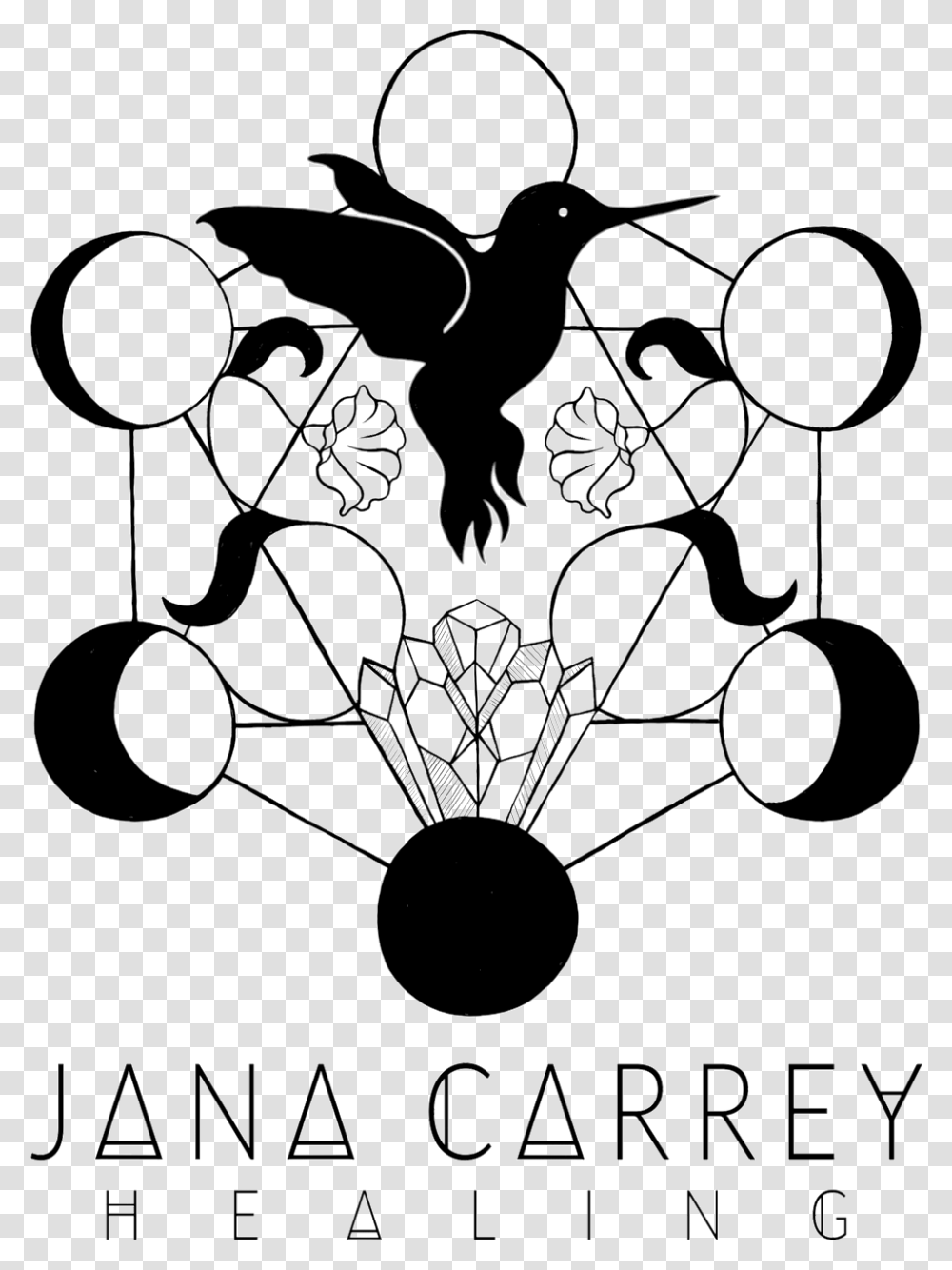 Jcarrey Finalbw Illustration, Floral Design Transparent Png