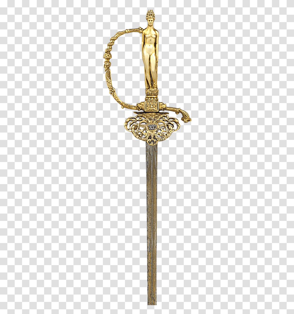 Jean Gabriel Domergue S French Academician Sword Sabre, Weapon, Weaponry, Key, Cross Transparent Png