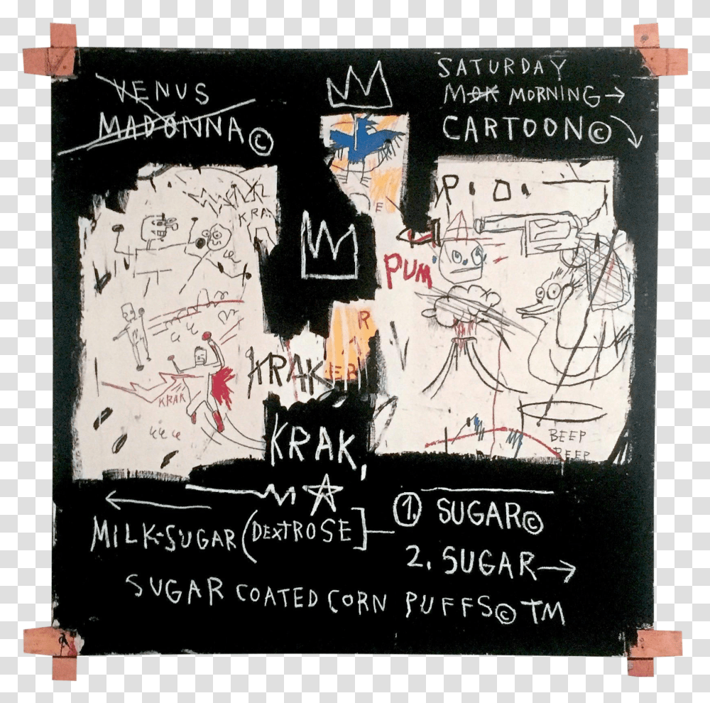 Jean Michel Basquiat A Panel Of Experts, Blackboard, Poster, Advertisement Transparent Png