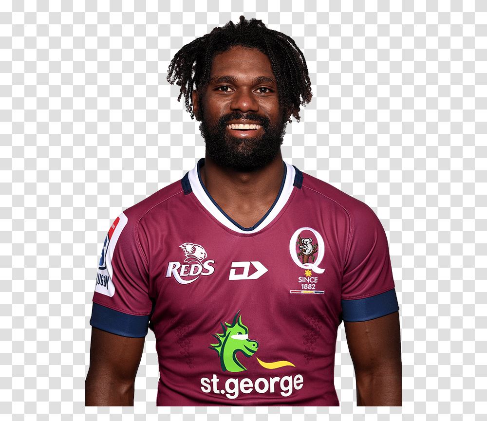Jean Pierre Smith Reds Player, Apparel, Shirt, Person Transparent Png