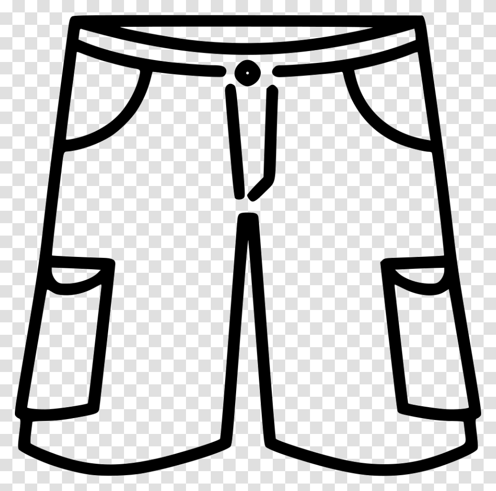 Jean Shorts Clip Art Black And White, Stencil, Apparel, Drum Transparent Png