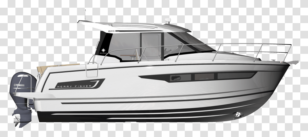 Jeanneau Merry Fisher Nc, Boat, Vehicle, Transportation, Yacht Transparent Png