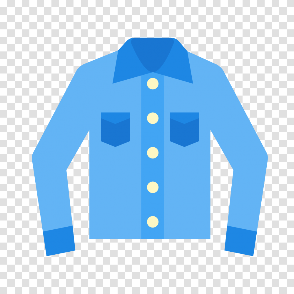 Jeans Jacket Icon, Apparel, Shirt, Long Sleeve Transparent Png