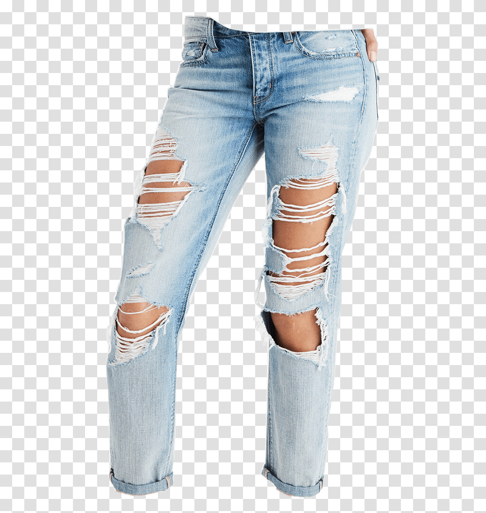 Jeans Trousers Pants Cute Blue Niche Ripped Ripped Mom Jeans American Eagle, Apparel, Shorts, Person Transparent Png