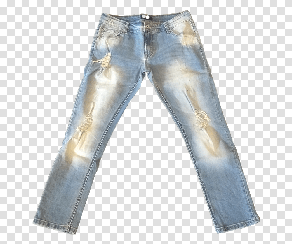 Jeans Trousers With Holes And Tears Trousers, Pants, Apparel, Denim Transparent Png