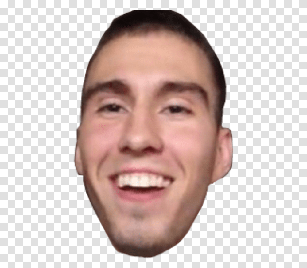Jebaited Twitch Emote 4head Twitch Emote, Face, Person, Smile, Dimples Transparent Png