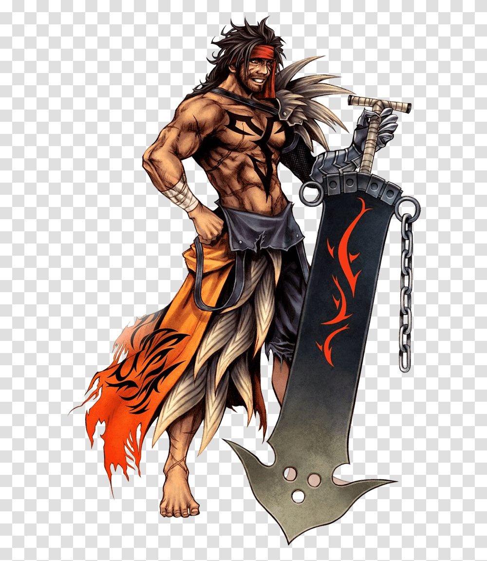 Jecht From Ffx Final Fantasy Dissidia, Person, Human, Blade, Weapon Transparent Png