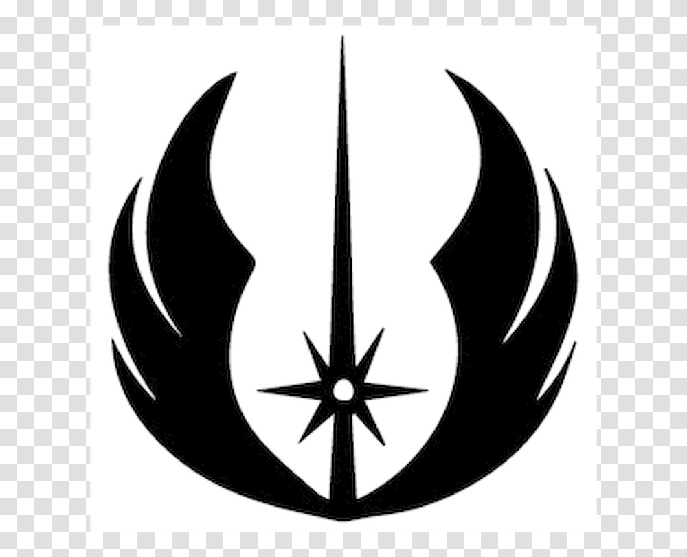 Jedi Logo Vinyl Decal Stickersize Option Will Determine Star Wars Symbols Jedi, Axe, Tool, Emblem, Trademark Transparent Png