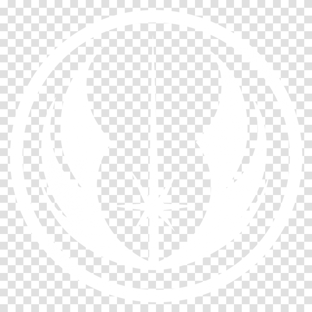 Jedi Order Symbol White, Emblem, Logo, Trademark, Weapon Transparent Png