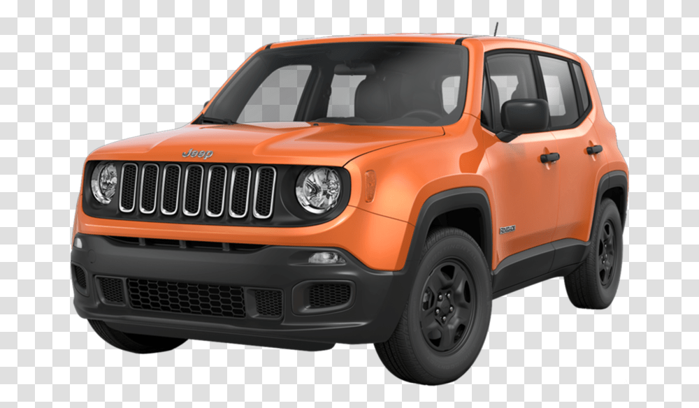 Jeep Background Renegade Jeep Renegade 2017 Orange, Car, Vehicle, Transportation, Automobile Transparent Png