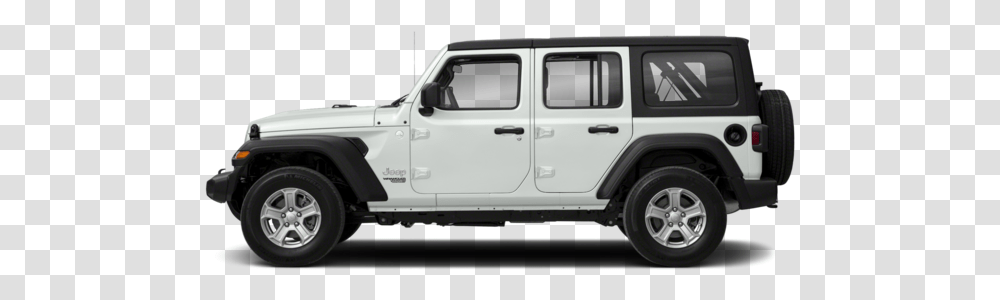 Jeep Drawing Side View White Jeep Wrangler Sahara, Van, Vehicle, Transportation, Car Transparent Png