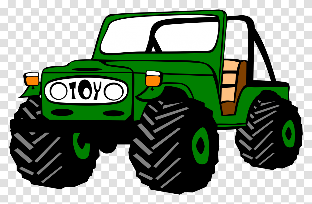 Jeep Green Vehicle Transport Automobile Big Jeep Clipart, Car, Transportation, Wheel, Machine Transparent Png