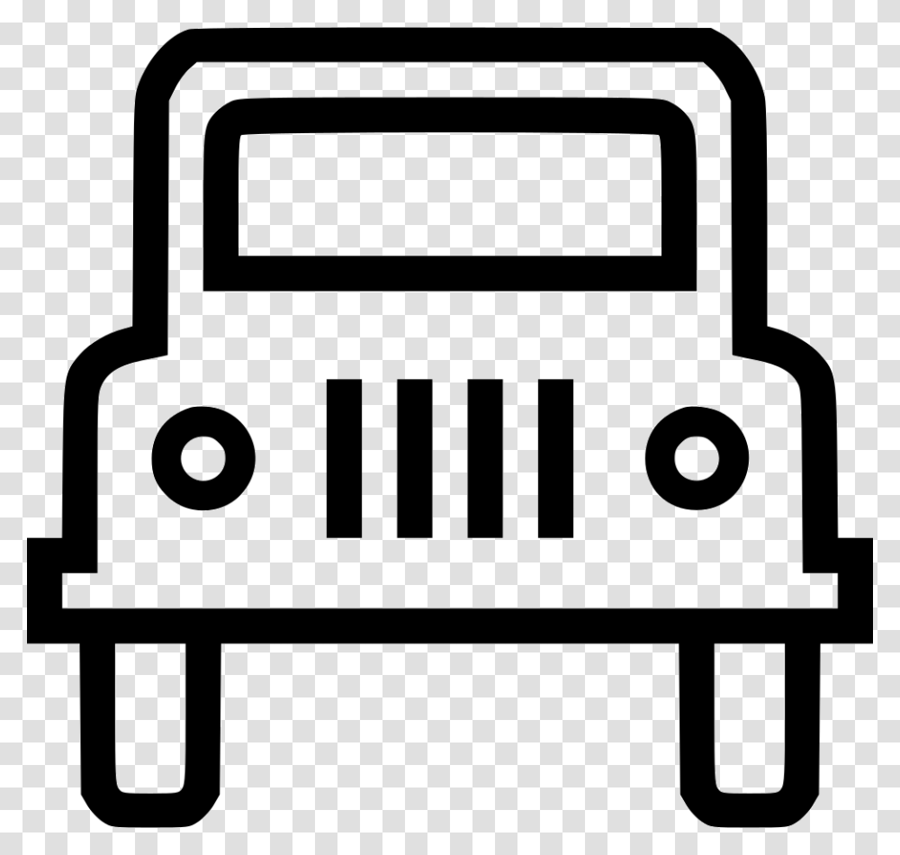 Jeep Icon Free Download, Stencil, Silhouette, Radio Transparent Png