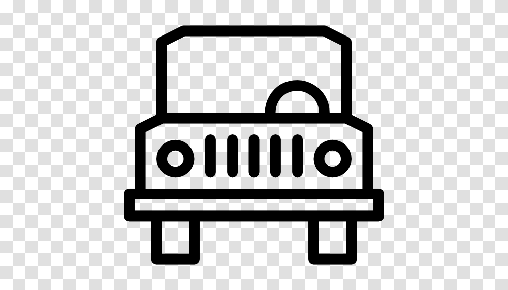 Jeep Icon, Furniture, Bench, Park Bench, Stencil Transparent Png