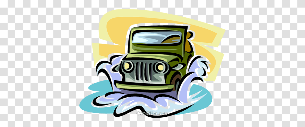 Jeep Royalty Free Vector Clip Art Illustration, Car, Vehicle, Transportation, Automobile Transparent Png