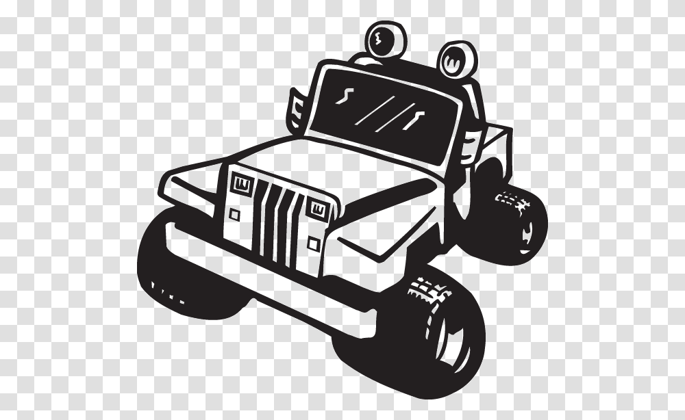 Jeep Sticker, Vehicle, Transportation, Lawn Mower, Tool Transparent Png