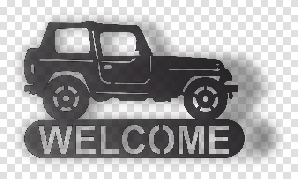 Jeep Welcome Dxf Files For Cnc Router Cnc Files Jeep, Car, Vehicle, Transportation, Wheel Transparent Png