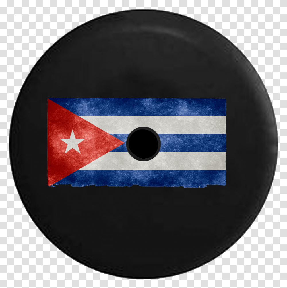 Jeep Wrangler Jl Backup Camera Cuban Flag Distressed Sedex, Disk, Baseball Cap, Hat Transparent Png