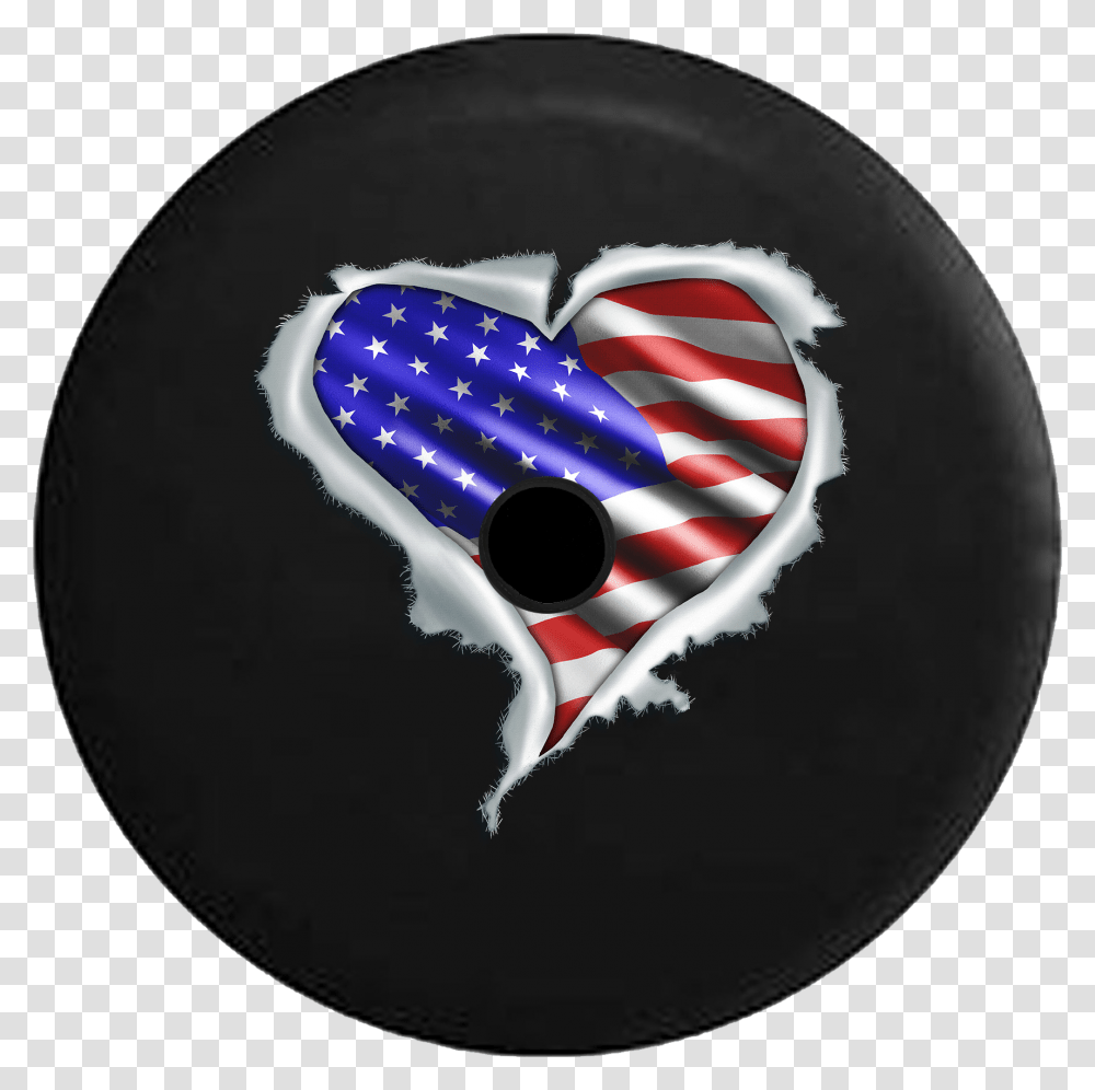 Jeep Wrangler Jl Backup Camera Day American Flag Heart Usa Flag Heart, Ball, Bowling Ball, Sport, Sports Transparent Png