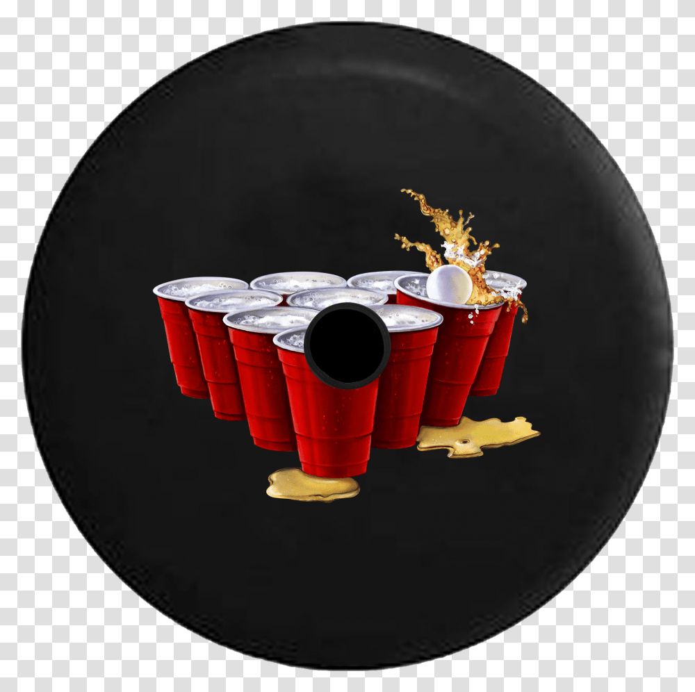 Jeep Wrangler Jl Backup Camera Day Beer Pong Red Cups Circle, Weapon, Weaponry, Bomb, Musical Instrument Transparent Png