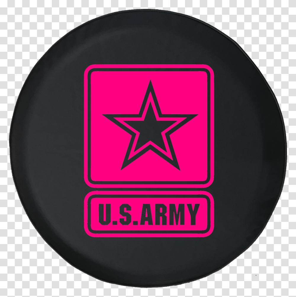 Jeep Wrangler Spare Tire Cover With Army Star Dallas Cowboys Star, Star Symbol, Logo, Trademark Transparent Png