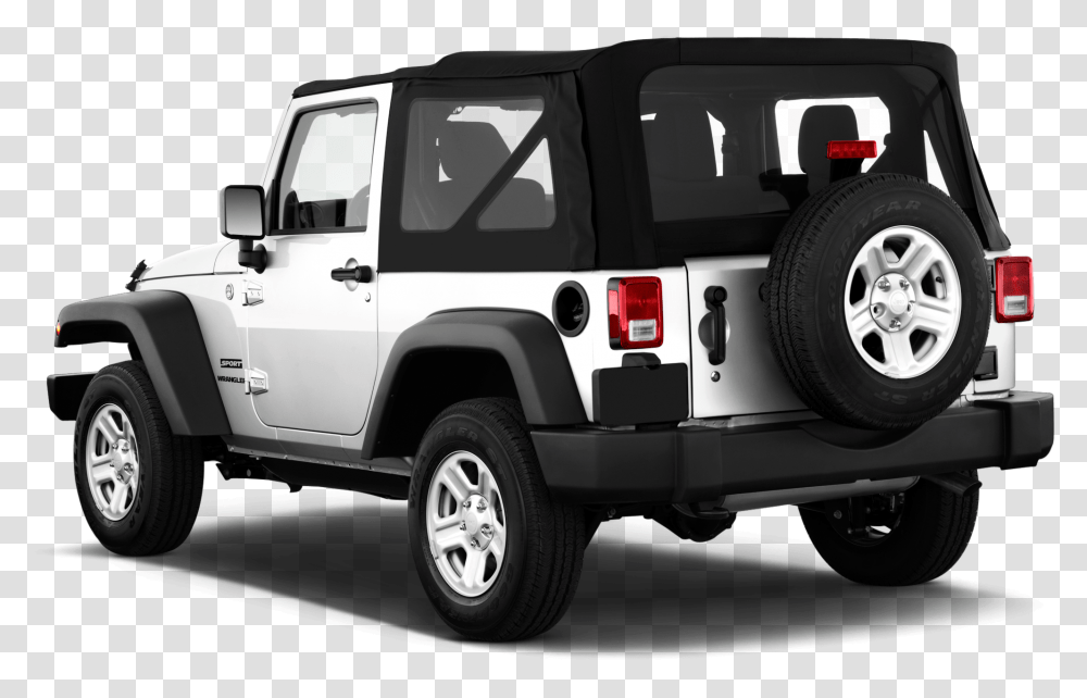 Jeep Wrangler Sport Rear 2015 Jeep Wrangler Sport, Wheel, Machine, Car, Vehicle Transparent Png