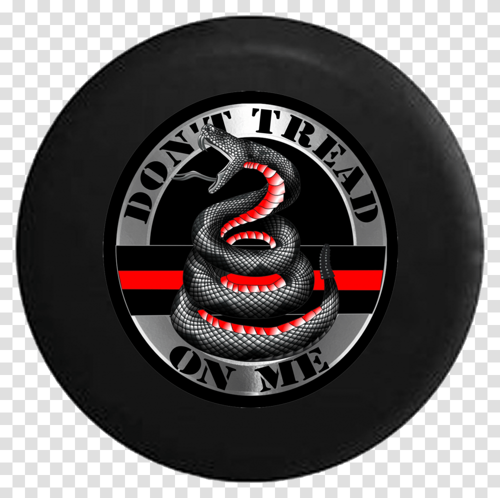 Jeep Wrangler Tire Cover With Donquott Tread On Me Snake Dont Tread On Me Thin Blue Line, Frisbee, Toy, Logo Transparent Png