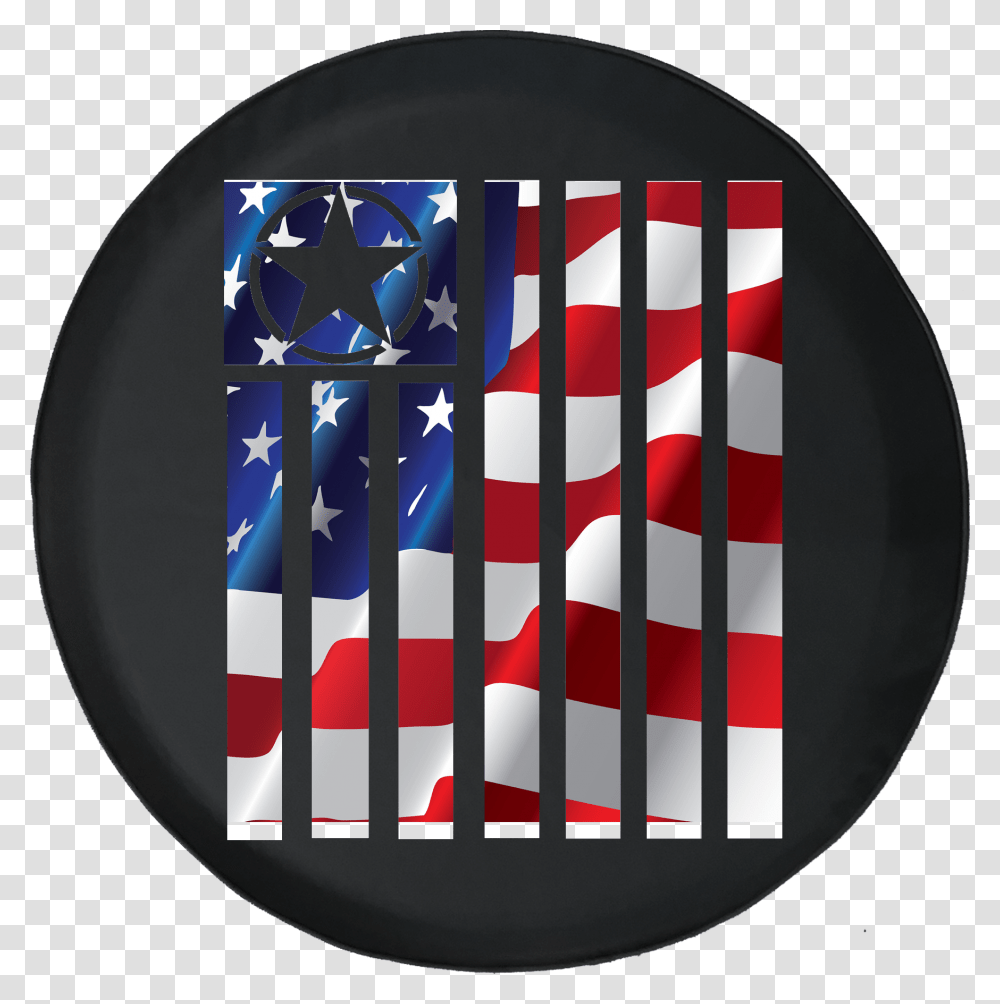 Jeep Wrangler Tire Cover With Tactical Military Star Graphic Design, Prison, Rug, Sphere Transparent Png