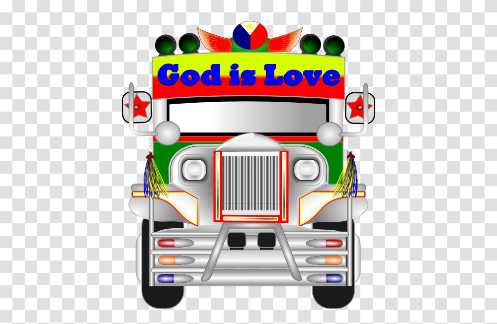 Jeepney Clip Art, Truck, Vehicle, Transportation, Fire Truck Transparent Png