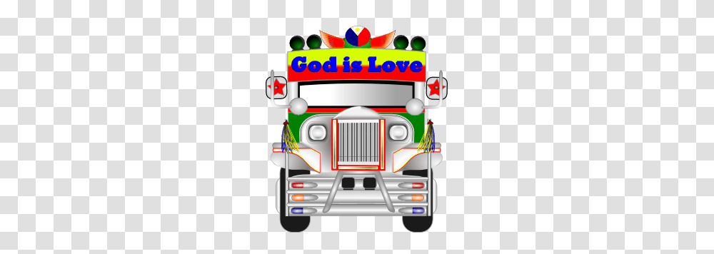 Jeepney Clip Art, Truck, Vehicle, Transportation, Fire Truck Transparent Png