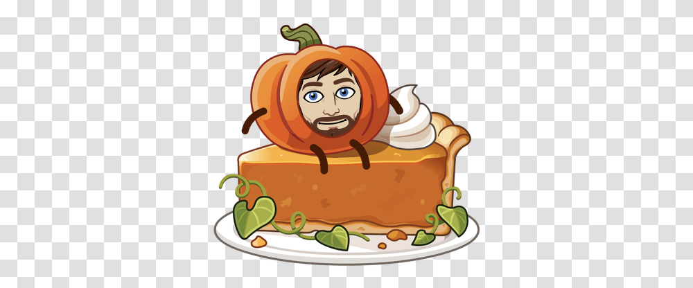Jeff Bigham Pumpkin Pie Bitmoji, Birthday Cake, Dessert, Food, Meal Transparent Png