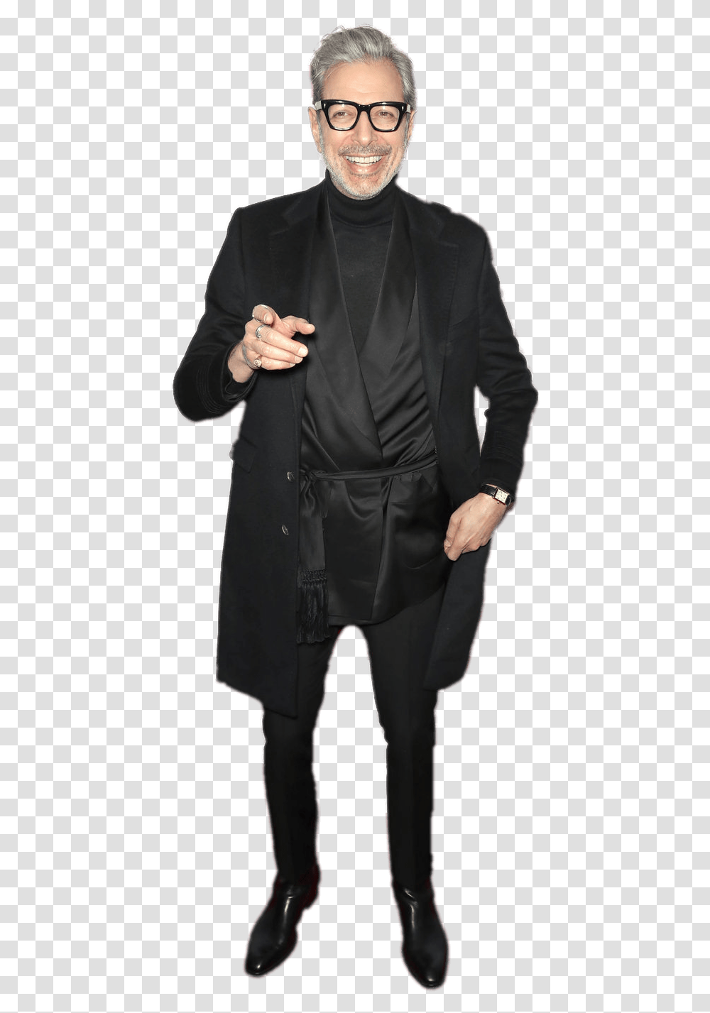 Jeff Goldblum Black Outfit Gryffindor Robe, Apparel, Overcoat, Person Transparent Png