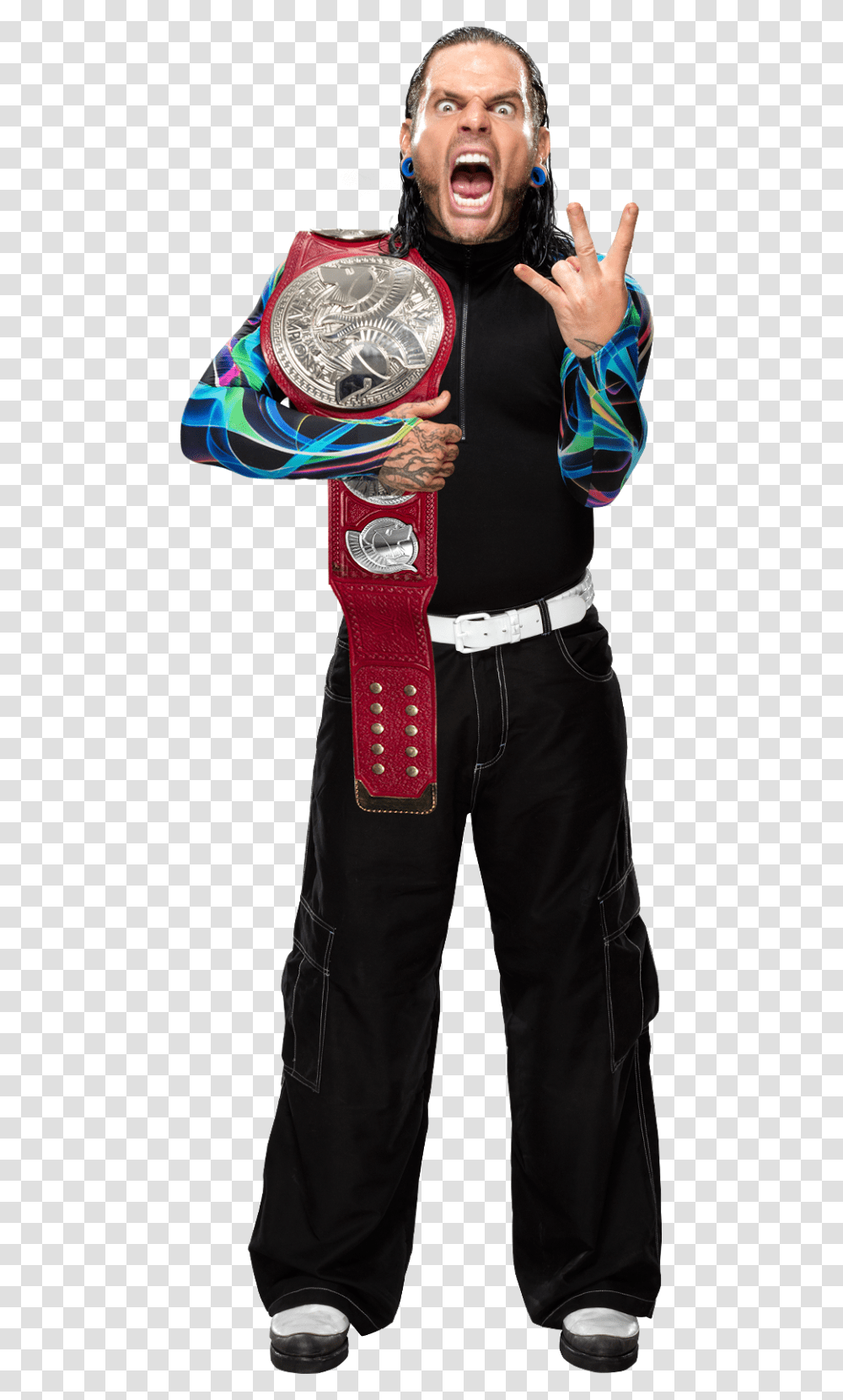 Jeff Hardy Raw Tag Team Champion Jeff Hardy Raw Tag Team Champion, Person, Human, Strap, Buckle Transparent Png