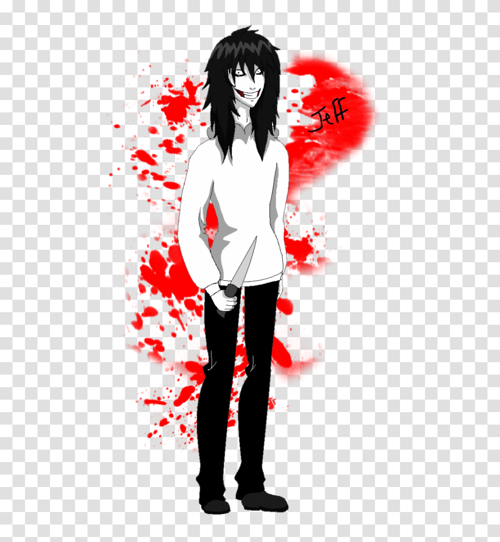 Jeff The Killer Anime De Jeff The Killer, Graphics, Art, Modern Art, Person Transparent Png