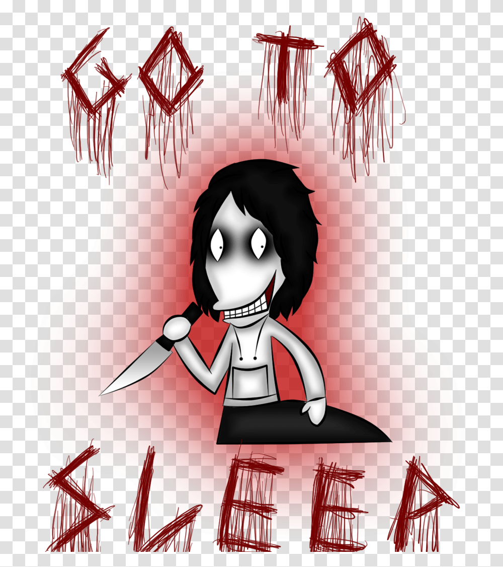 Jeff The Killer In Worms Style Ilustrasi Kartun Pembunuhan, Poster, Advertisement, Meal, Food Transparent Png