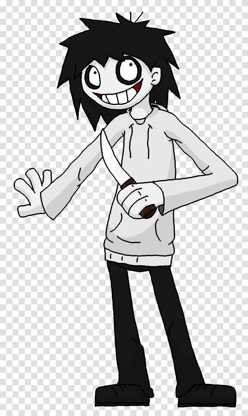 Jeff The Killer, Person, Human, Manga, Comics Transparent Png