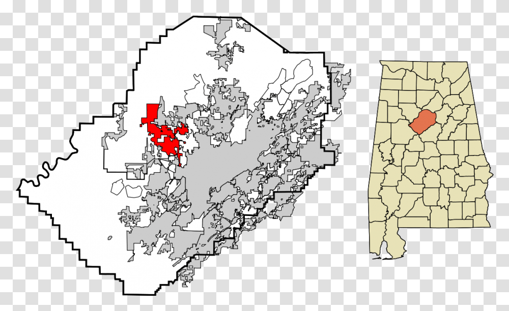 Jefferson County Bessemer Cutoff Map, Diagram, Plot, Atlas, Bird Transparent Png
