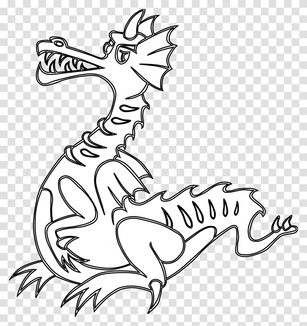 Jeffy Coloring Pages Naga Clipart Black And White, Animal, Reptile, Gecko, Lizard Transparent Png