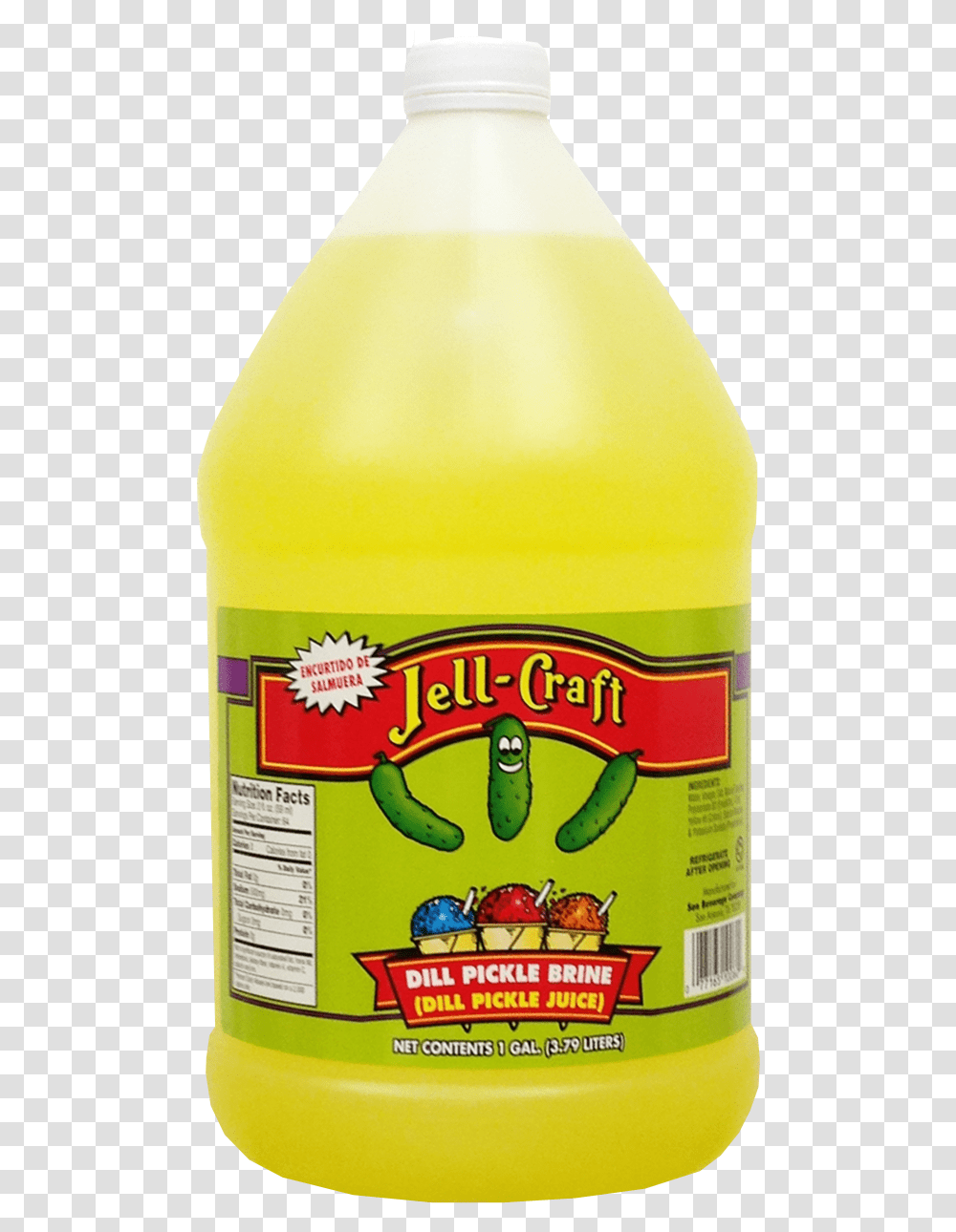 Jell Craft Pickle Brine Snow Cone Syrup Fresh Soyabean Oil, Food, Banana, Plant, Relish Transparent Png