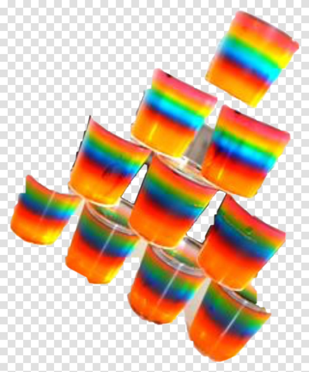 Jello Jelloshots Freetoedit Rainbow Jello Shots, Food, Candy, Dye Transparent Png