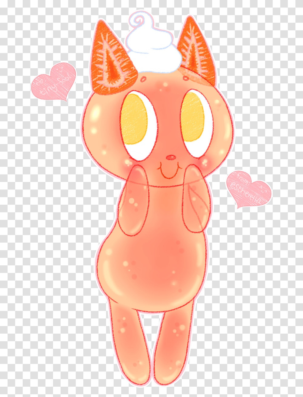 Jello Kitty, Heart, Food, Pig, Mammal Transparent Png