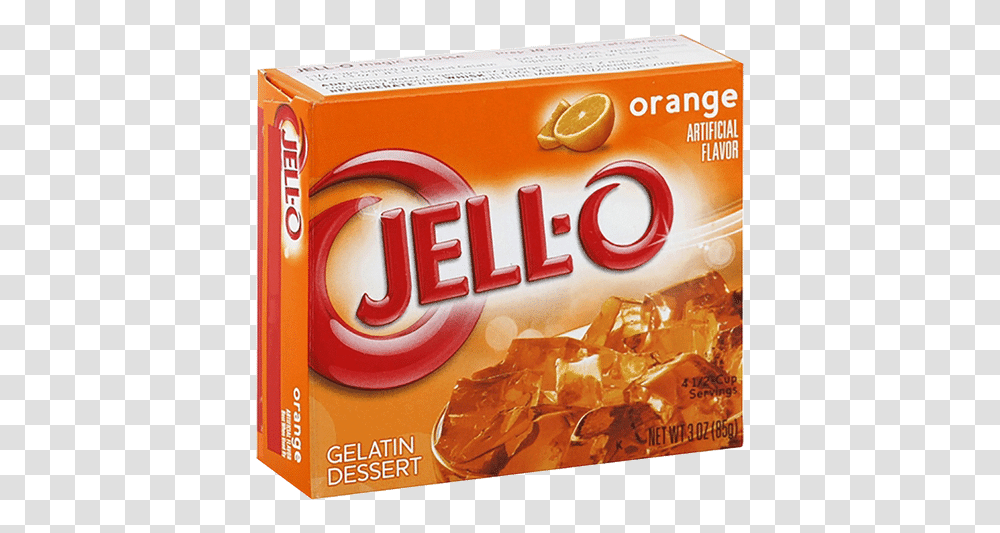 Jello Orange Jell 0, Food, Box, Bread, Dessert Transparent Png