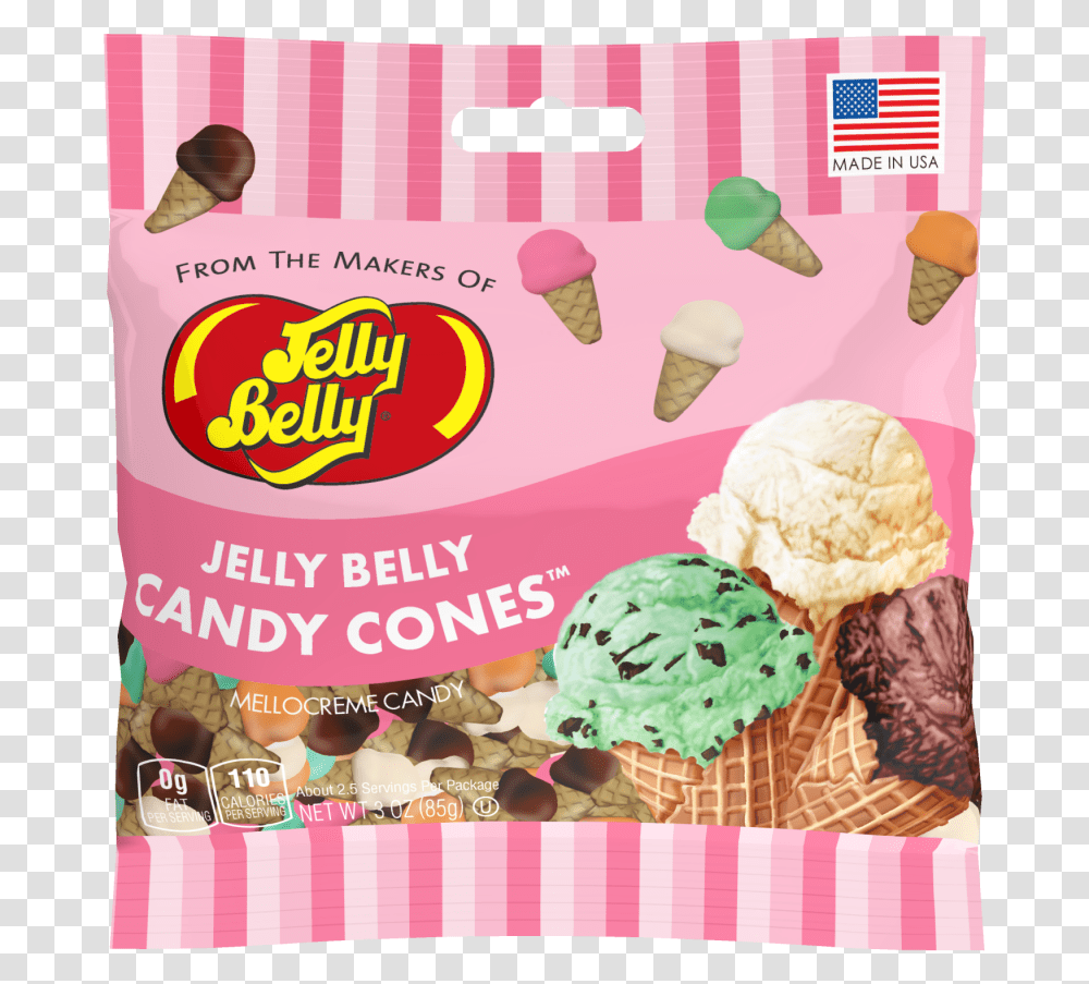 Jelly Belly Candy Cones, Cream, Dessert, Food, Creme Transparent Png