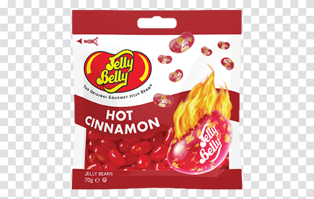 Jelly Belly Hot Cinnamon, Food, Plant, Label Transparent Png