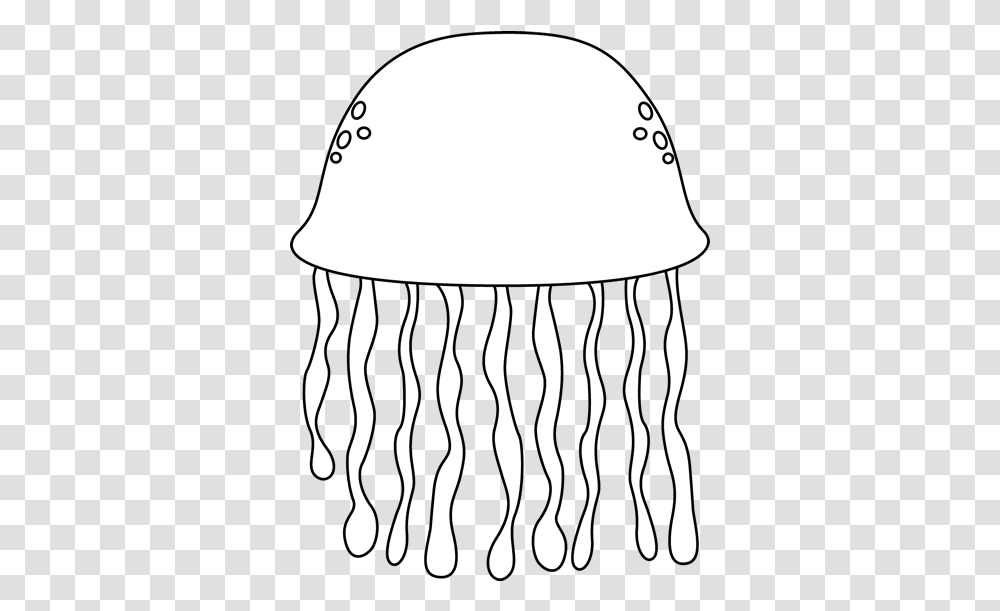 Jellyfish Clipart Black And White Jelly Fish Coloring, Invertebrate, Sea Life, Animal, Lamp Transparent Png