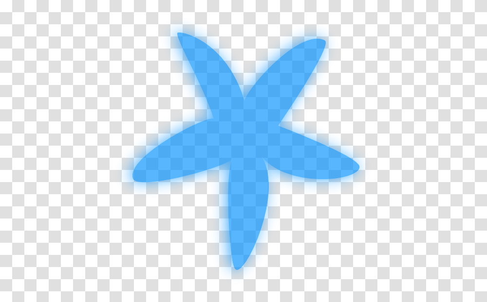 Jellyfish Clipart Cute Star Fish Blue Starfish Clipart, Axe, Tool, Star Symbol, Light Transparent Png