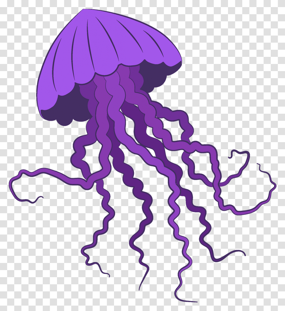 Jellyfish Clipart Free Download Creazilla Jellyfish Clipart, Invertebrate, Sea Life, Animal Transparent Png