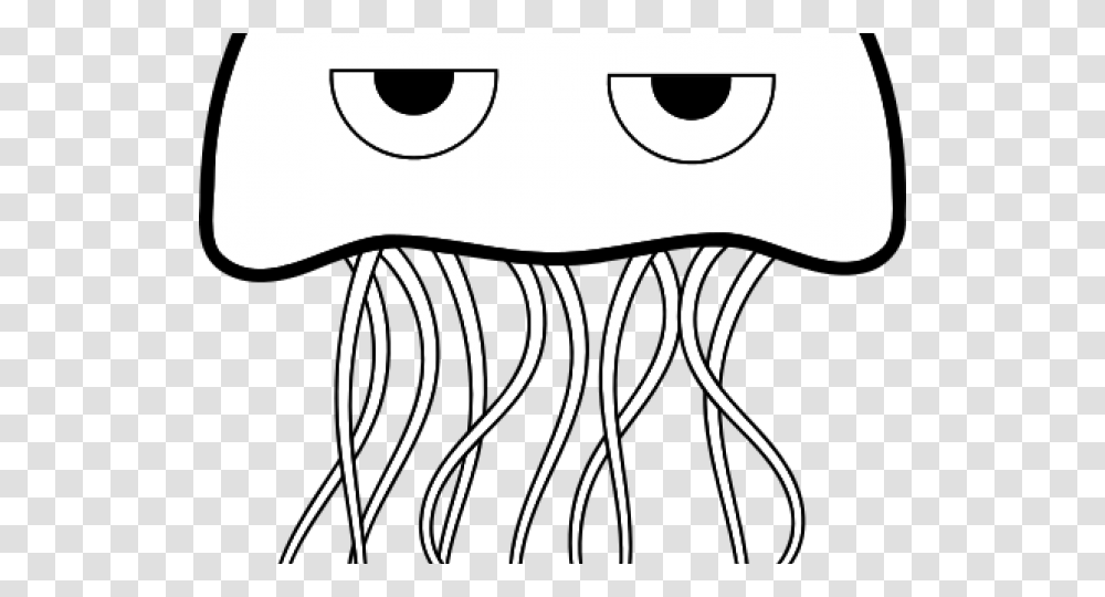 Jellyfish Coloring, Stencil, Label, Face Transparent Png