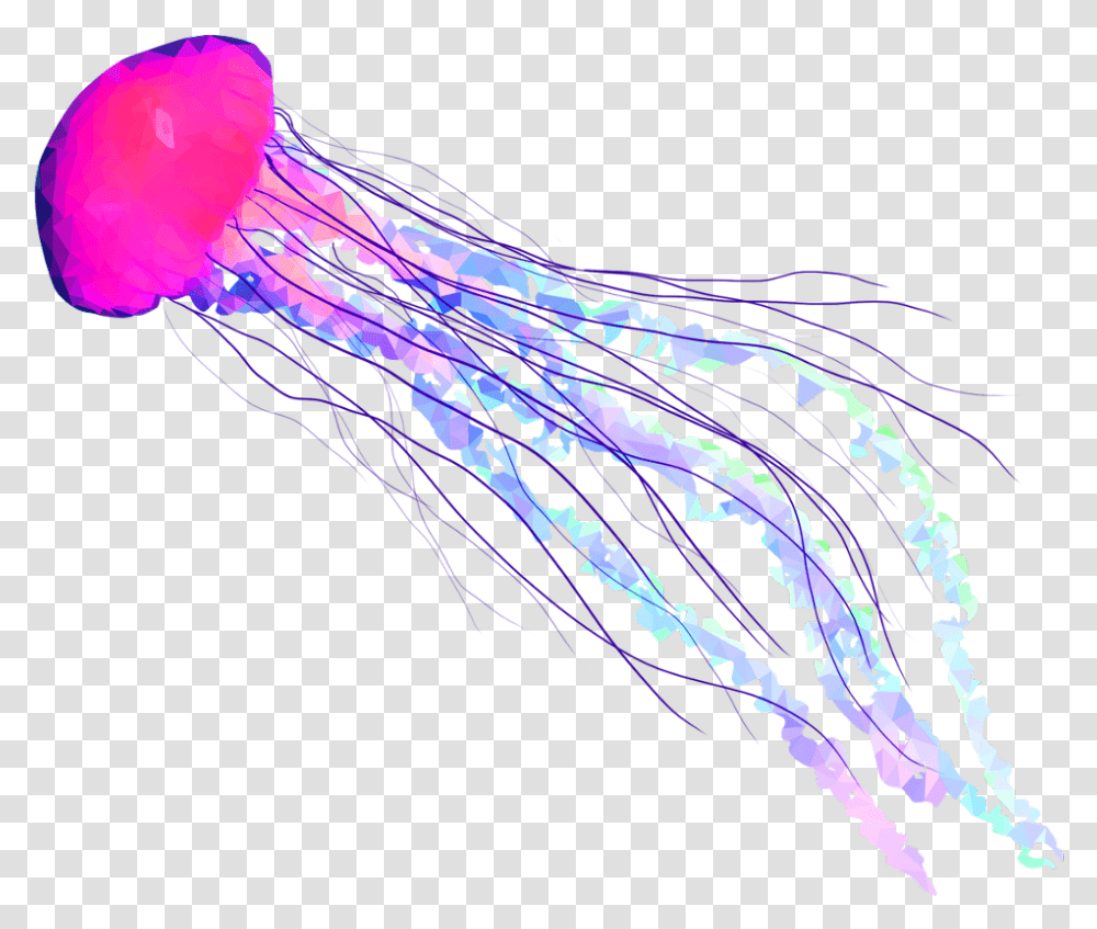 Jellyfish Fish Seas Underwater Freetoedit Jelly Fish Background, Invertebrate, Sea Life, Animal Transparent Png