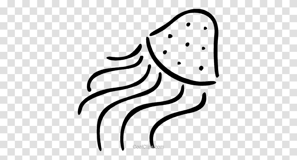 Jellyfish Royalty Free Vector Clip Art Illustration, Plant, Food, Fruit, Stencil Transparent Png